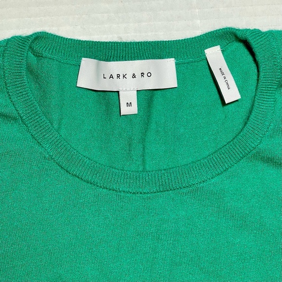Lark & Ro Green Knit Pullover Sweater Womens Size Medium Office Professional - Picture 4 of 8